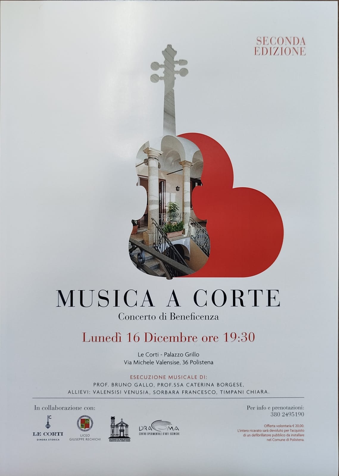 Musica a Corte (Seconda Edizione) &#8211; Concerto di Beneficenza